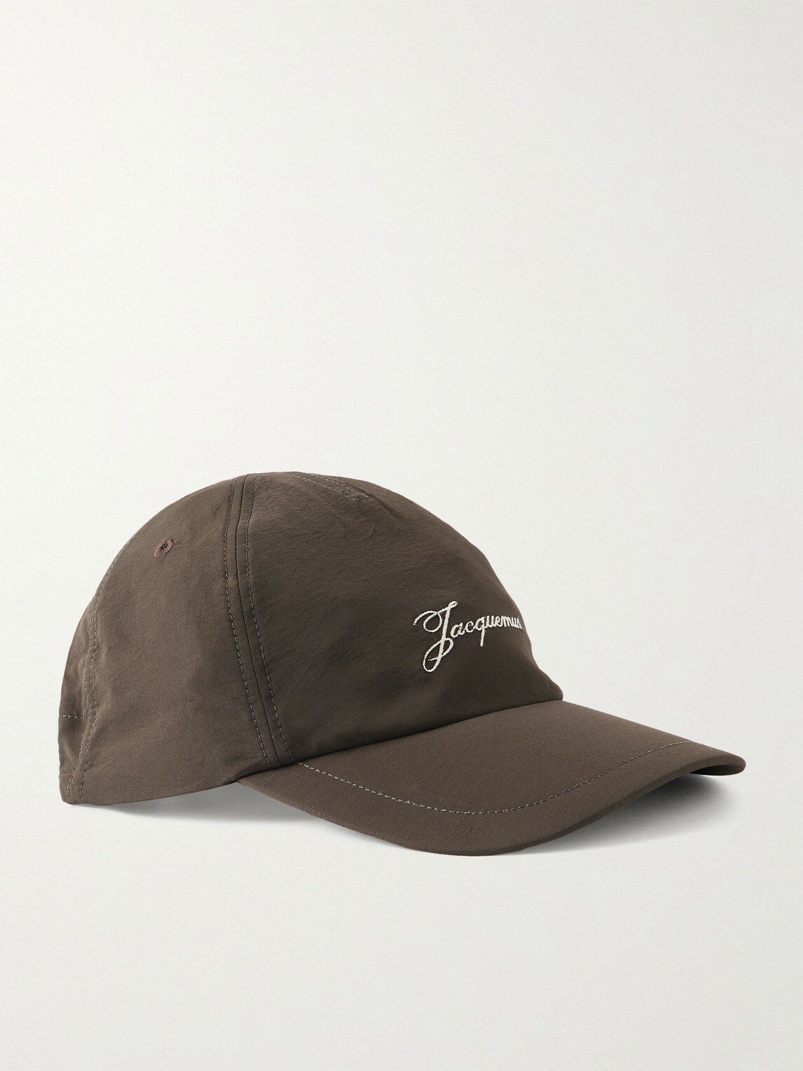 Jacquemus - Baluchon Logo-Embroidered Shell Baseball Cap - Brown