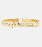 Rainbow K Nano Victoire 14kt gold arm cuff with diamonds