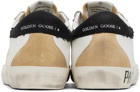 Golden Goose White & Beige Super-Star Sneakers