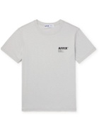 AFFIX - Standardised Logo-Print Organic Cotton-Jersey T-Shirt - Gray