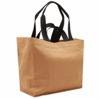 Maison Kitsuné Men's Cafe Double Carry Tote in Iced Coffee