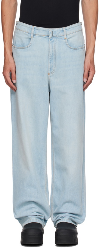 Photo: Givenchy Blue Wide Jeans