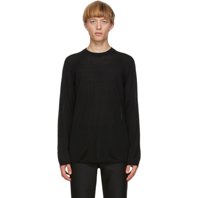 Photo: Comme des Garcons Homme Plus Black Worsted Yarn Sweater