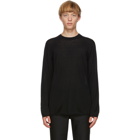 Comme des Garcons Homme Plus Black Worsted Yarn Sweater