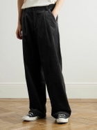 Oliver Spencer - Orsman Wide-Leg Cotton-Blend Corduroy Trousers - Gray