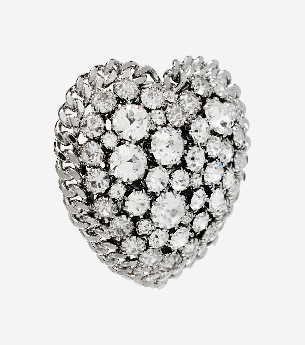 Alessandra Rich Crystal-embellished clip-on earrings