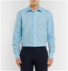 Charvet - Mélange Slub Linen Shirt - Blue
