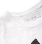 Under Armour - Sportstyle Logo-Print Cotton-Blend Jersey T-Shirt - White