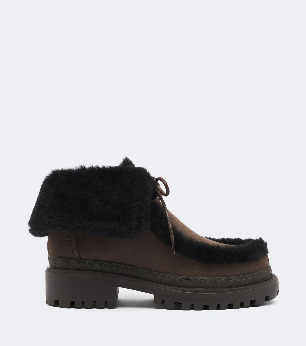 Yves Salomon Shearling-lined suede ankle boots