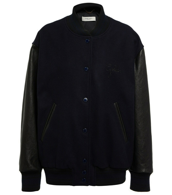 Photo: Golden Goose - Leather-trimmed bomber jacket