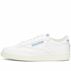 Reebok Men's Club C 85 Vintage Sneakers in White/Chalk/Vector Blue