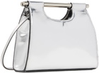 Staud Silver Mini Mar Bag