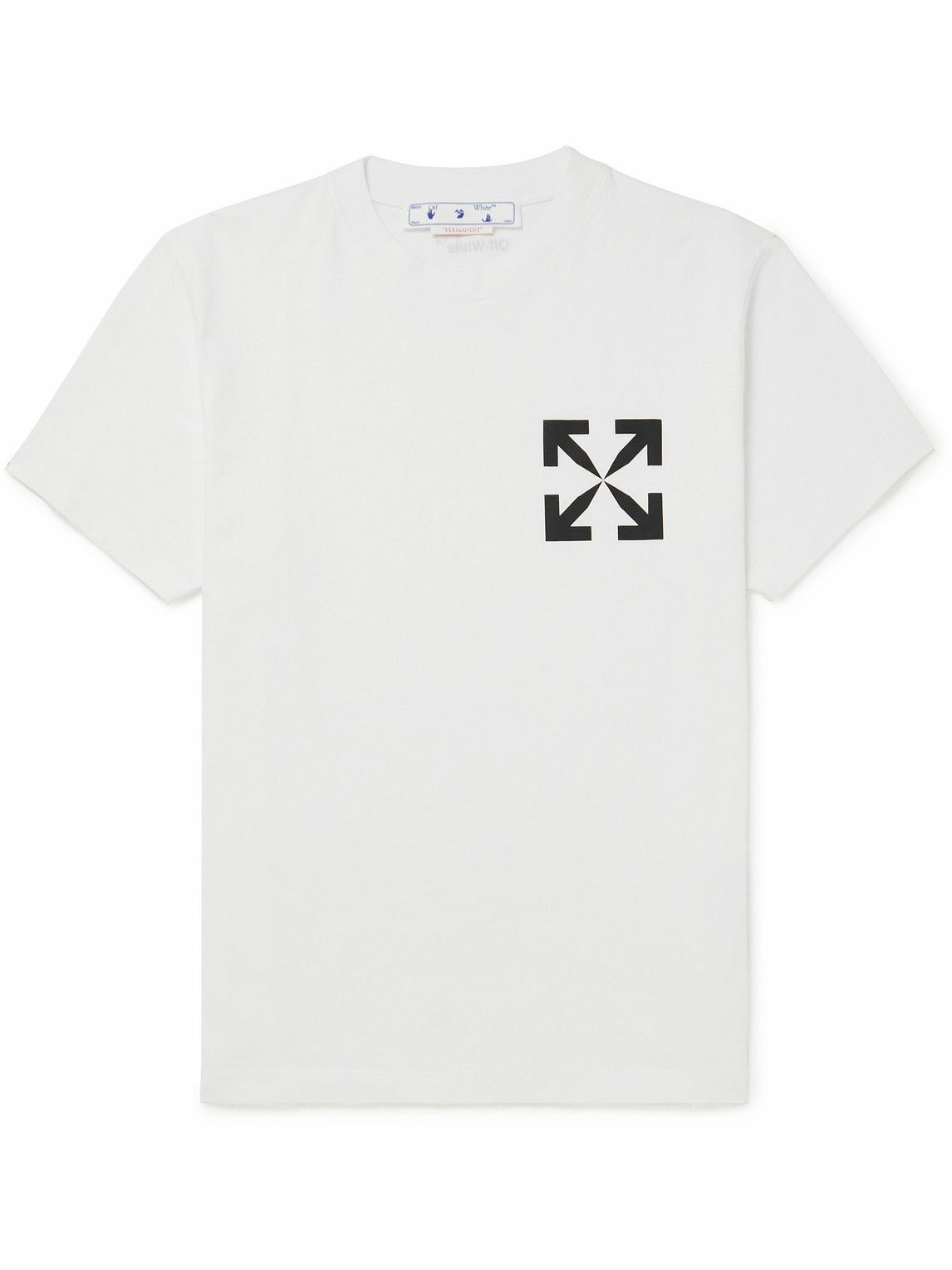 Off-White - Logo-Print Cotton-Jersey T-shirt - White Off-White