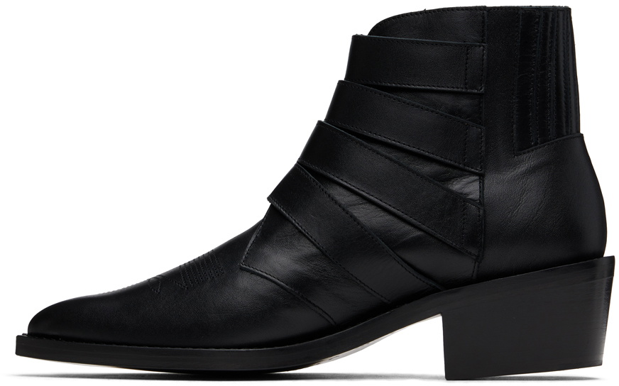 Toga Virilis Black Buckle Boots Toga Virilis