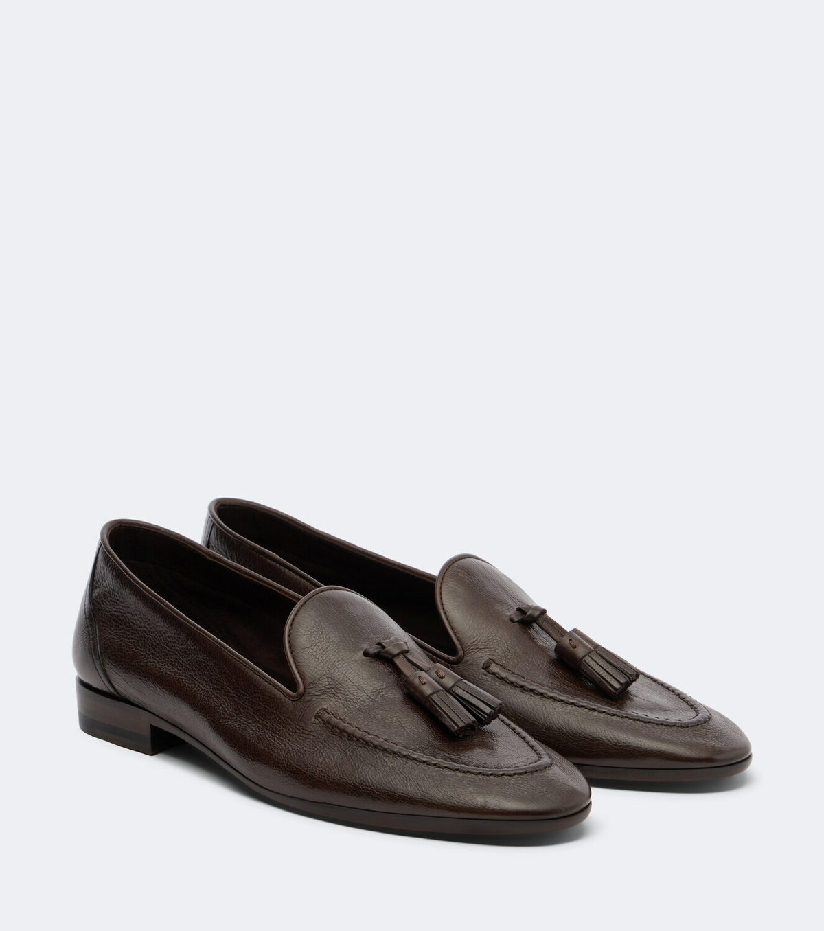 The Row Caden leather loafers