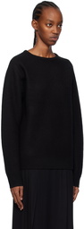 TOTEME Black Crewneck Sweater