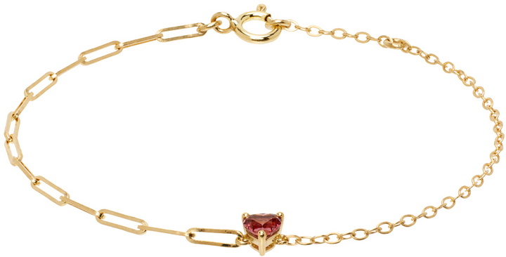 Photo: Yvonne Léon Gold Solitaire Cœur Bracelet