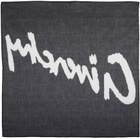 Givenchy Black Printed Bandana Scarf