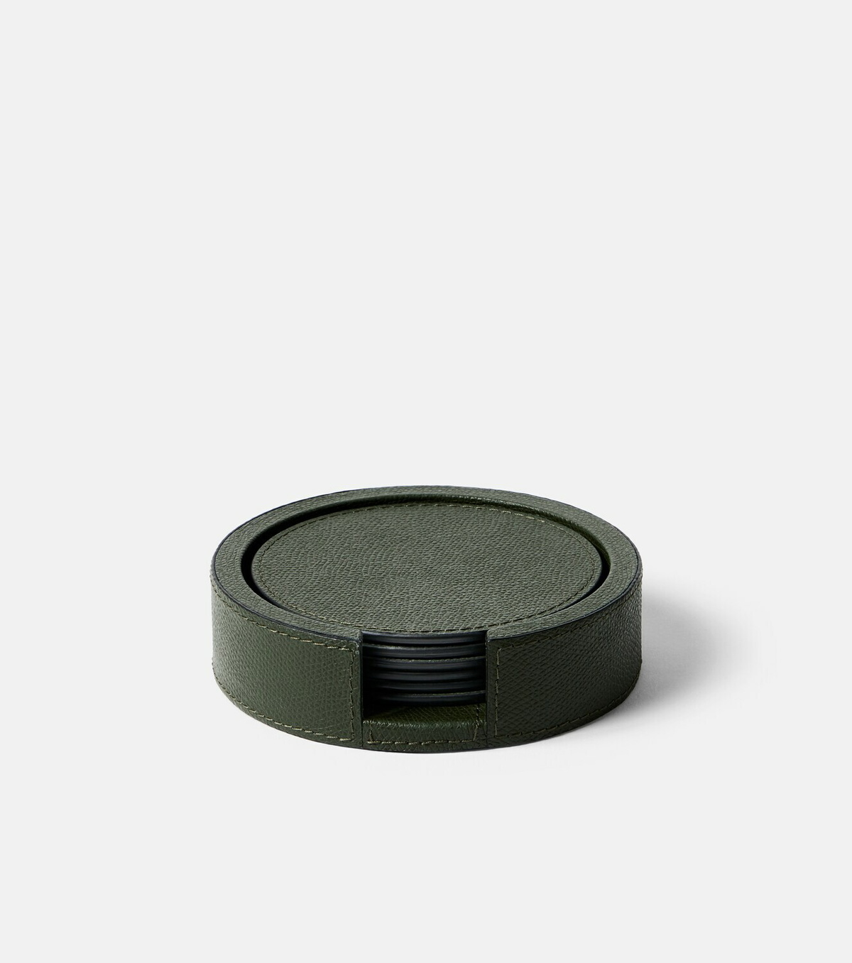 Giobagnara Set of 6 leather coasters