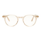 Garrett Leight Beige Clune Glasses