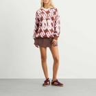 Adidas Adicolor Polo Knit in Preloved Brown/True Pink