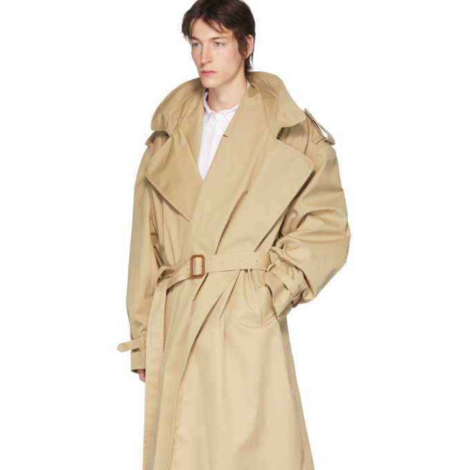 Y/Project Beige Infinity Trench Coat Y/Project