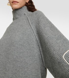 Victoria Beckham Embroidered wool turtleneck sweater