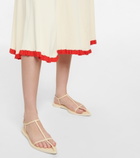 Jil Sander - Leather thong sandals