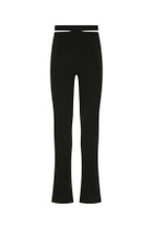 ANDREĀDAMO Black Stretch Viscose Blend Pant