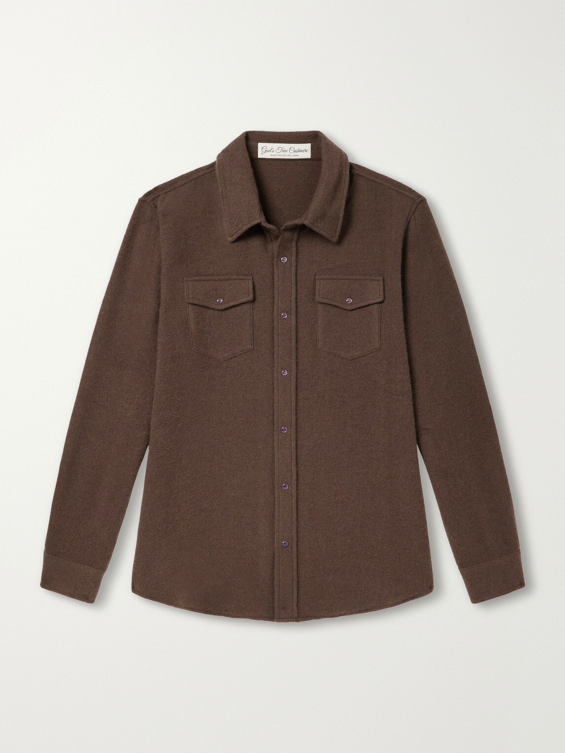 God's True Cashmere - Cashmere Shirt - Brown