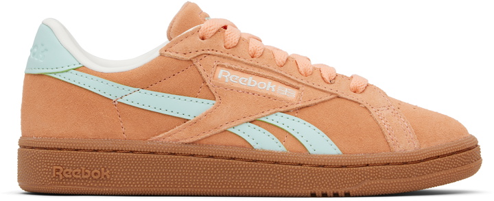 Photo: Reebok Classics Orange & Blue Club C Grounds UK Sneakers