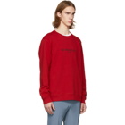 Givenchy Red Vintage Logo Sweatshirt