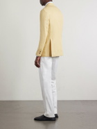 De Petrillo - Linen and Cotton-Blend Blazer - Yellow