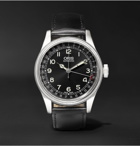 Oris - Big Crown Original Pointer Date 40mm Stainless Steel and Leather Watch - Men - Black