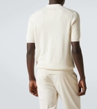 Brunello Cucinelli Ribbed-knit cotton polo sweater