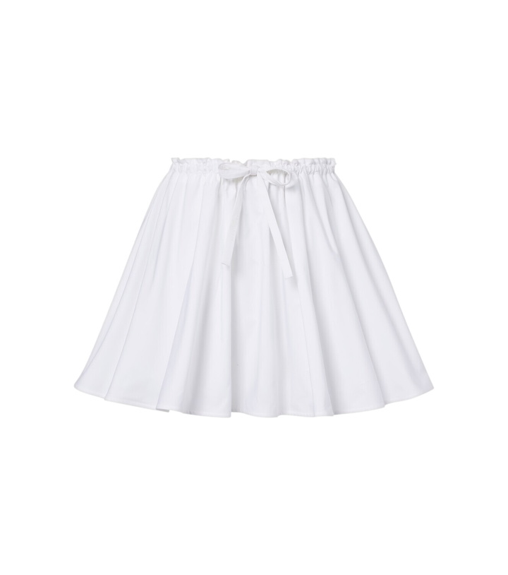 Photo: Givenchy Pleated cotton poplin miniskirt