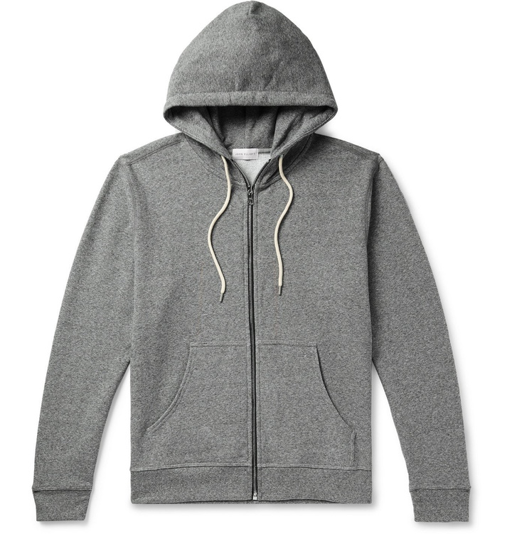 Photo: John Elliott - Loopback Cotton-Blend Jersey Zip-Up Hoodie - Gray