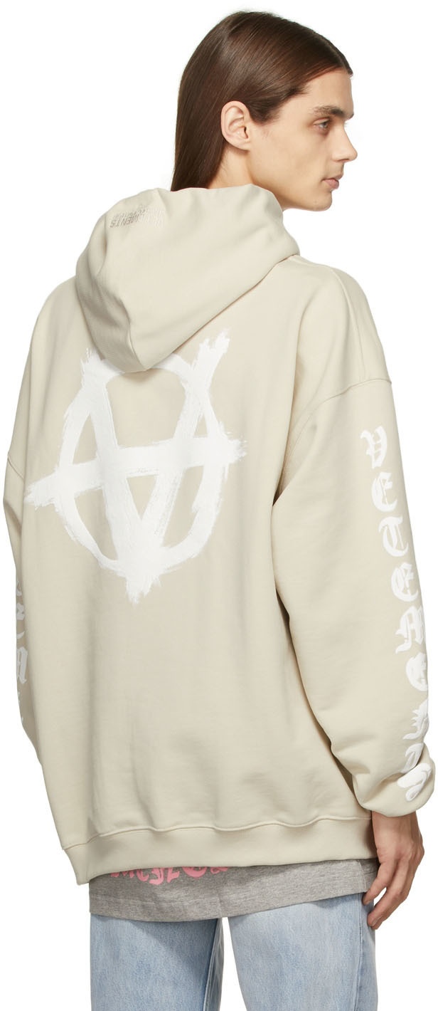 VETEMENTS Off-White Double Anarchy Hoodie Vetements