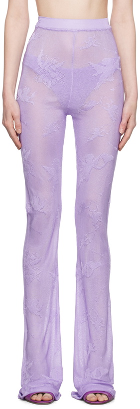 Photo: Marco Rambaldi Purple Sheer Trousers