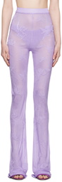 Marco Rambaldi Purple Sheer Trousers