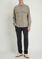 Dolce & Gabbana Wool Shirt Beige