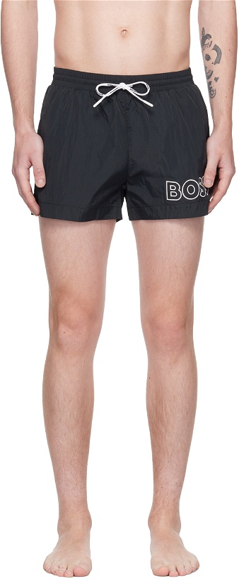 Photo: BOSS Black Printed Swim Shorts