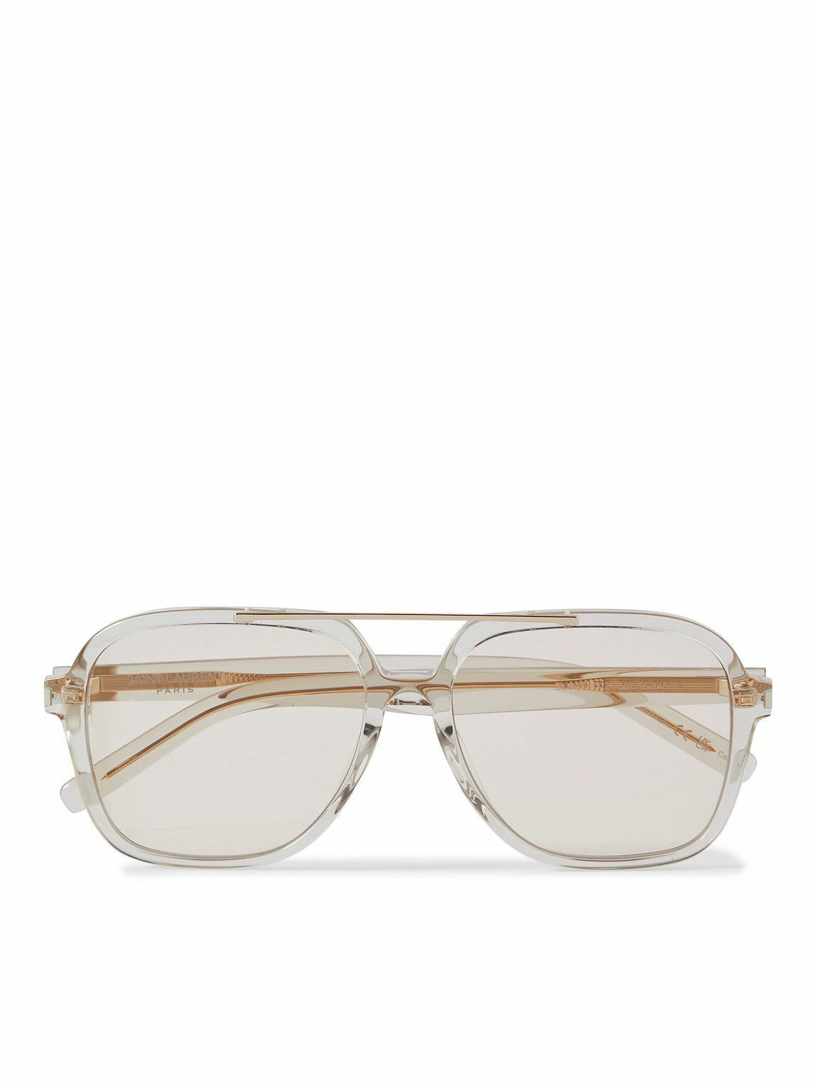 Saint Laurent Aviator Style Acetate Sunglasses Saint Laurent 0767