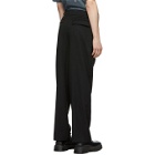ADER error Black Oversize Front Wire Trousers