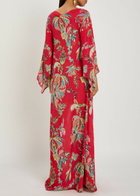 Etro Printed Chiffon Maxi Cover-up Dress Multicoloured