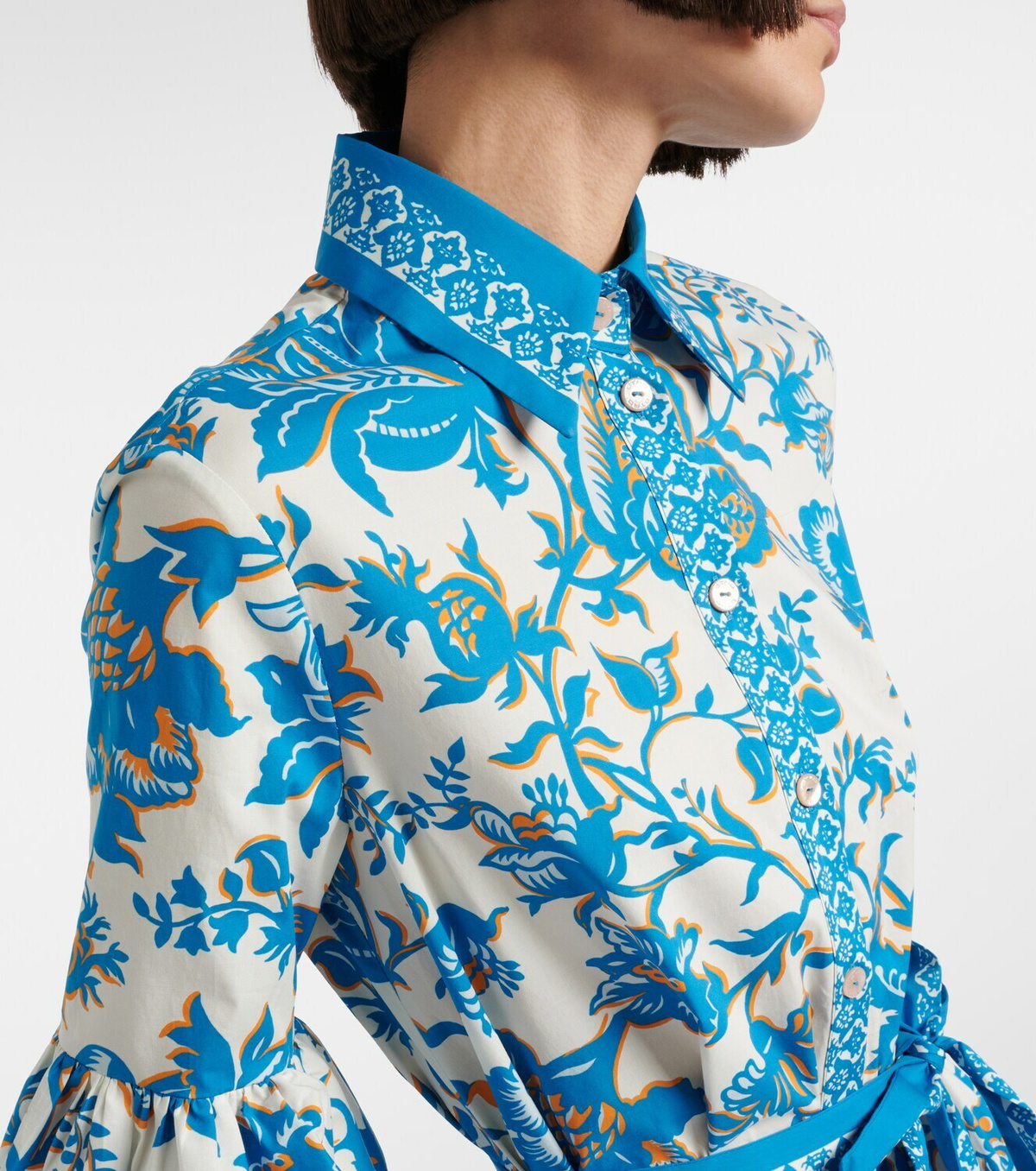 Etro Printed mini shirt dress