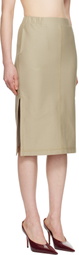 Max Mara Leisure Beige Otto Midi Skirt