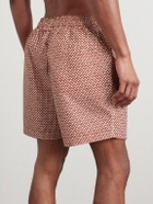 Derek Rose - Tropez Straight-Leg Mid-Length Printed Swim Shorts - Red