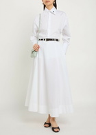 Armarium Fiamma Cotton-poplin Midi Skirt White