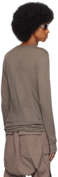 Rick Owens Gray Basic Long Sleeve T-Shirt